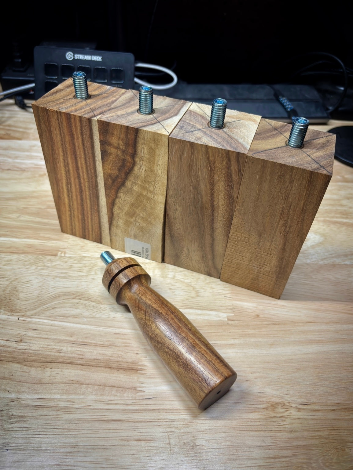 .Espresso Portafilter Handle - Sissoo (Indian rosewood)